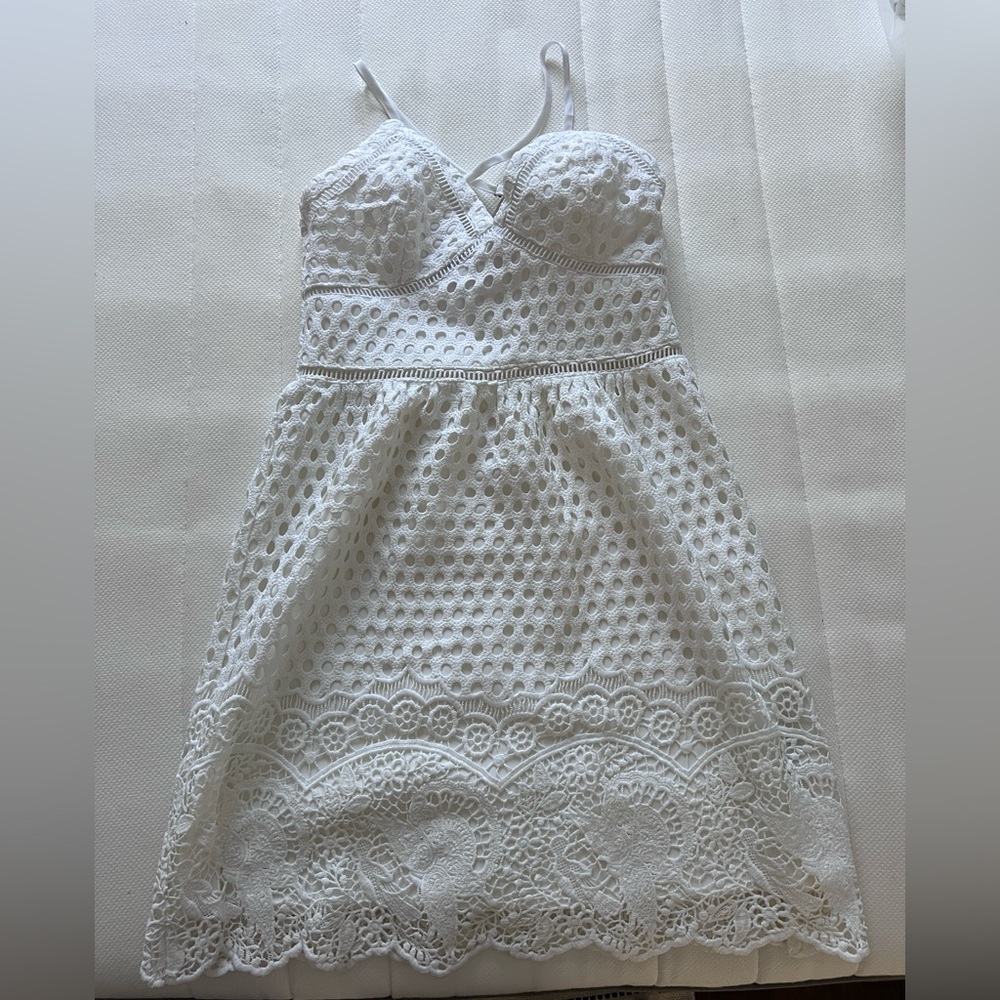 NWT xs white Abercrombie dress